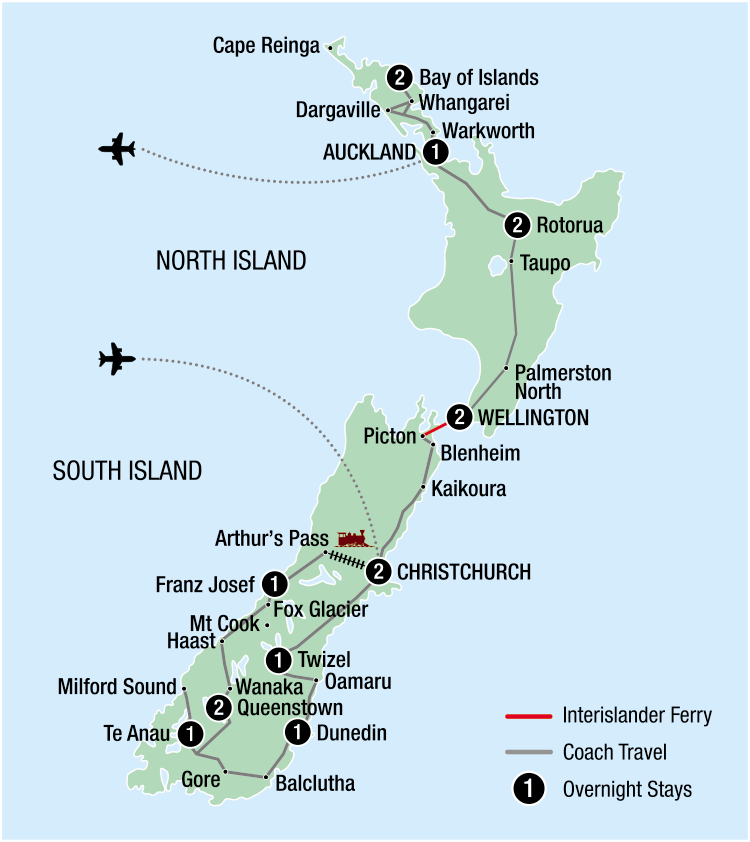 Map Image for 16 Day Signature Highlights