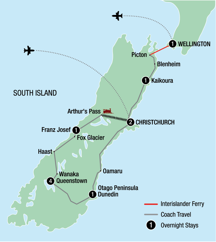 Map Image for 11 Day Ultimate Warbirds Over Wanaka